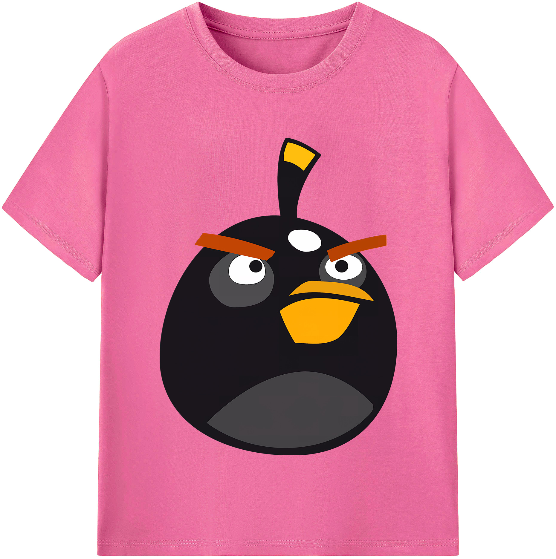 （画像用） Angry Birds アングリーバード レディースカジュアルプリントTシャツ（綿100％）